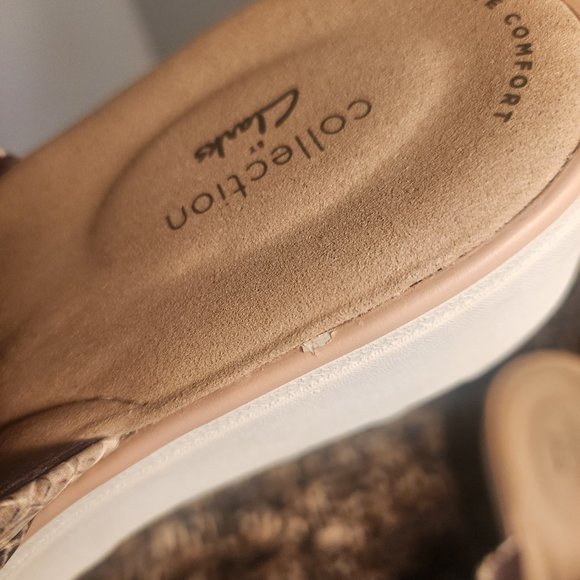 Clarks Collection Jillian Leap Wedge Sz8.5 W - Picture 2 of 5